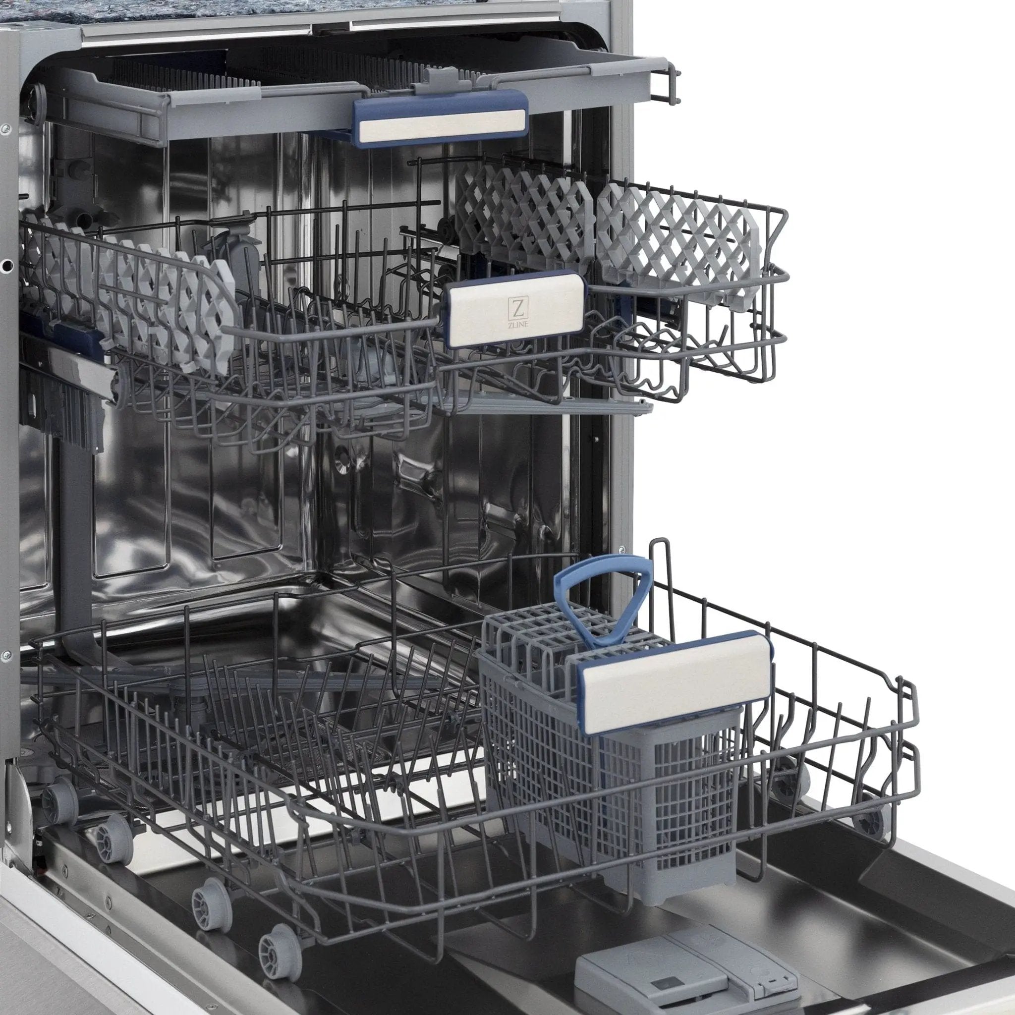 ZLINE 24" Dishwasher in DuraSnow Stainless panel, Stainless Tub, DWV-SN-24 by Farmhouse Kitchen and Bath