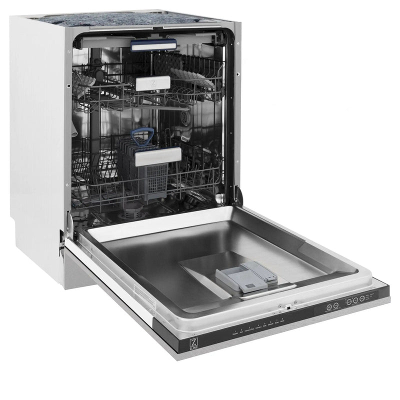 ZLINE 24" Dishwasher in DuraSnow Stainless panel, Stainless Tub, DWV-SN-24 by Farmhouse Kitchen and Bath