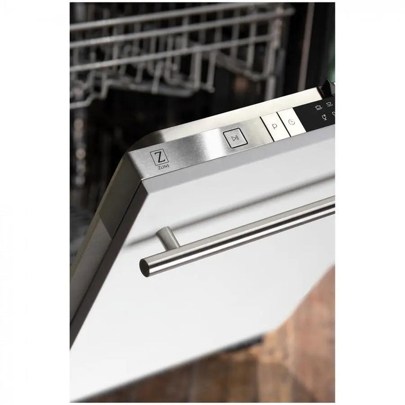 ZLINE 24" Dishwasher in White Matte, Stainless Steel Tub, DW-WM-H-24 by Farmhouse Kitchen and Bath