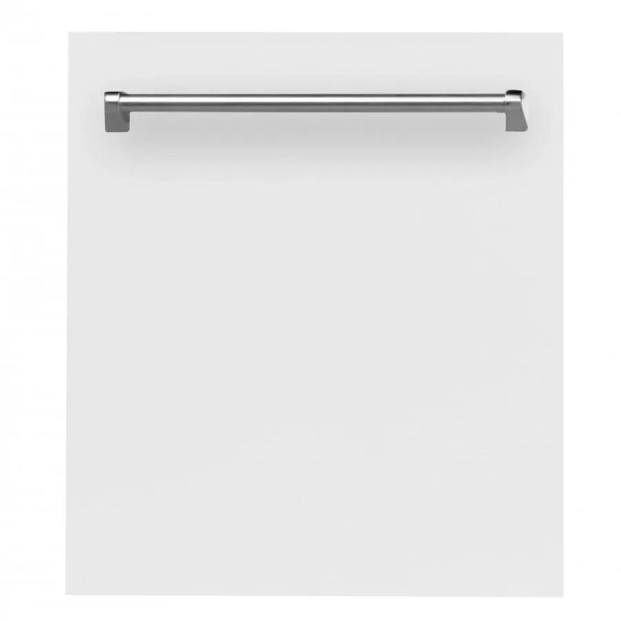 ZLINE 24" Dishwasher in White Matte, Traditional Handle, DW-WM-24 by Farmhouse Kitchen and Bath
