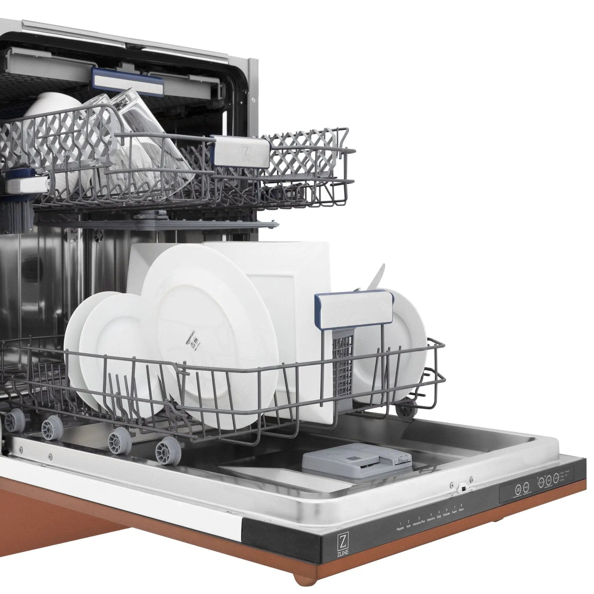 ZLINE 24" Dishwasher with Copper panel, Stainless Tub, DWV-C-24 by Farmhouse Kitchen and Bath