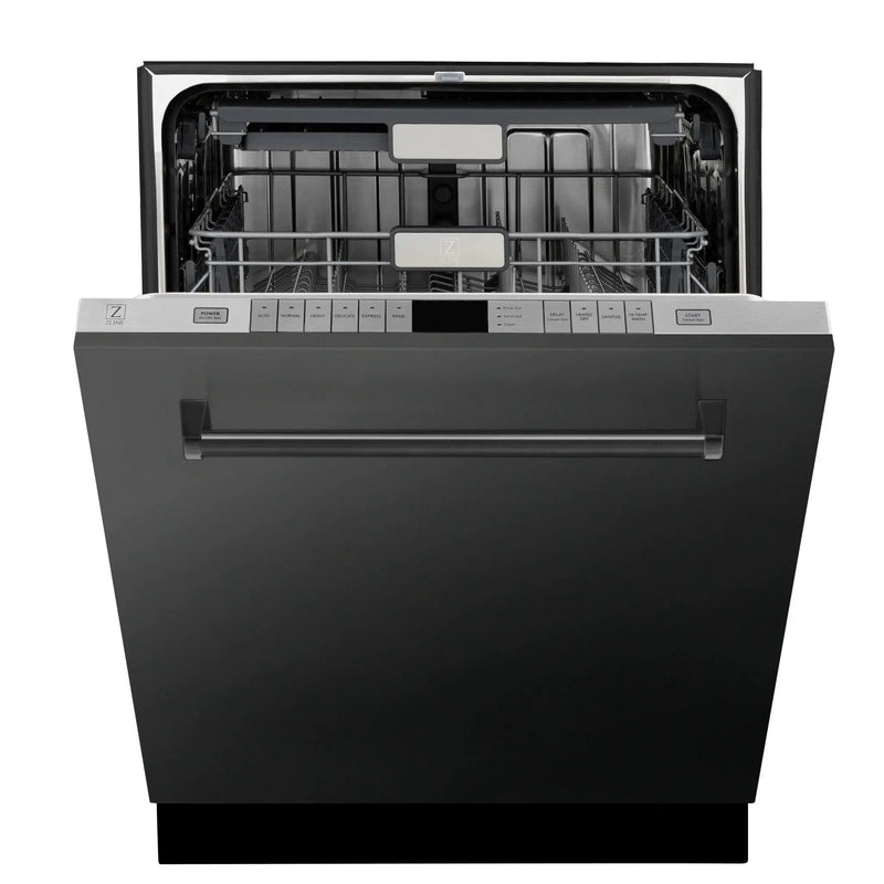 ZLINE 24 in. Panel-Included Monument Series 3rd Rack Top Touch Control Dishwasher with Color Options and Stainless Steel Tub DWMT-BS-24 by Farmhouse Kitchen and Bath