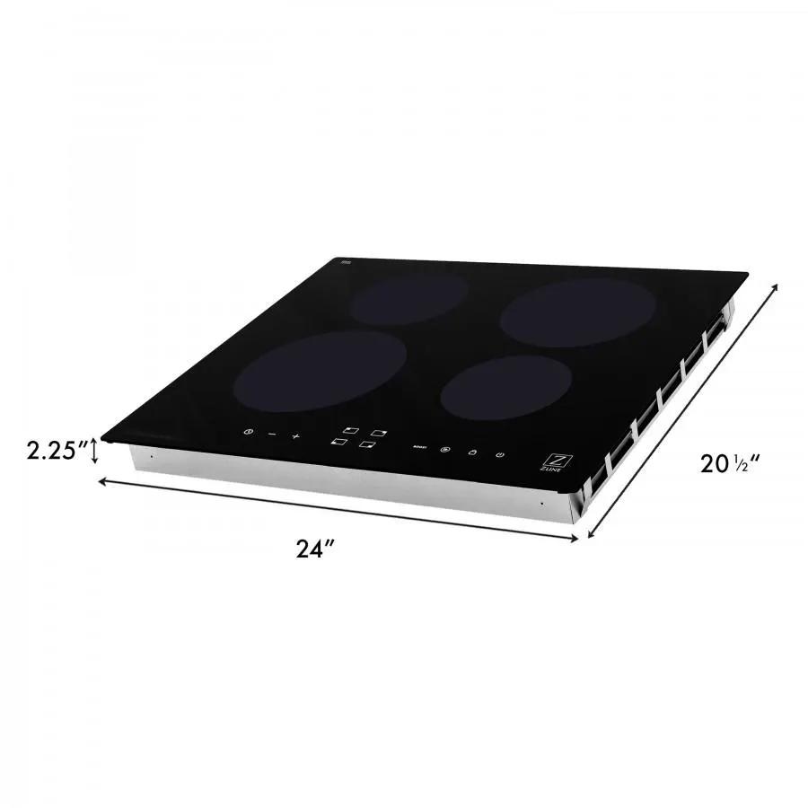 ZLINE 24" Induction Cooktop with 4 burners, RCIND-24 by Farmhouse Kitchen and Bath