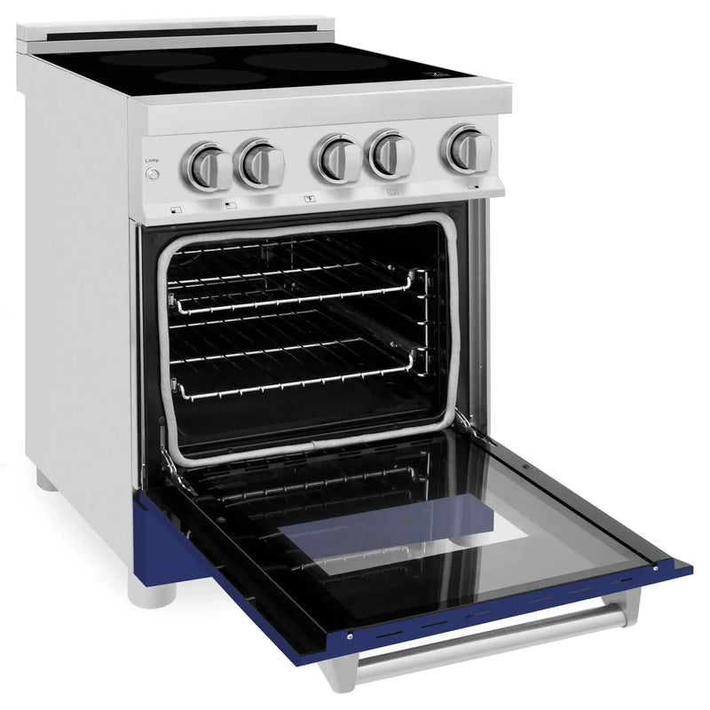 ZLINE 24" Induction Range with a 3 Element Stove and Electric Oven in Stainless Steel RAIND-BG-24 by Farmhouse Kitchen and Bath