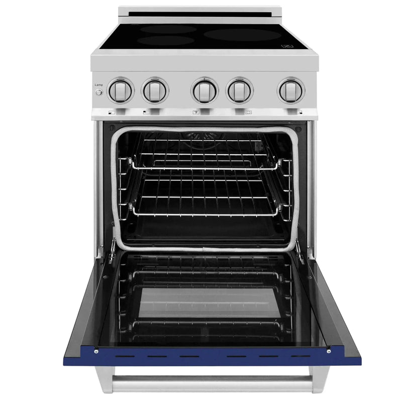 ZLINE 24" Induction Range with a 3 Element Stove and Electric Oven in Stainless Steel RAIND-BG-24 by Farmhouse Kitchen and Bath