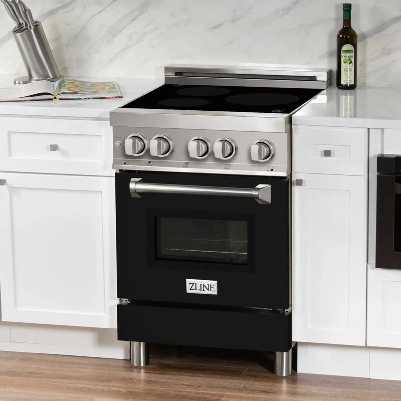 ZLINE 24" Induction Range with a 3 Element Stove and Electric Oven in Stainless Steel RAIND-BLM-24 by Farmhouse Kitchen and Bath