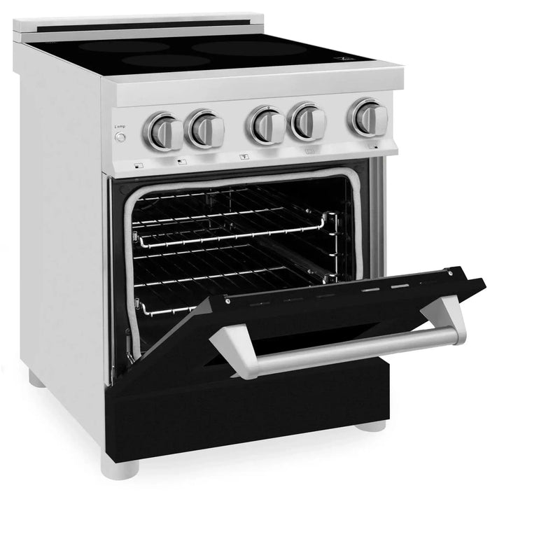 ZLINE 24" Induction Range with a 3 Element Stove and Electric Oven in Stainless Steel RAIND-BLM-24 by Farmhouse Kitchen and Bath