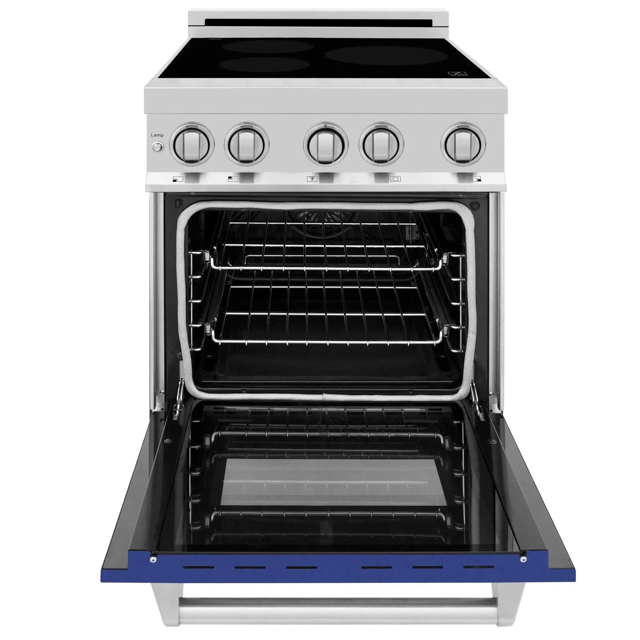 ZLINE 24" Induction Range with a 3 Element Stove and Electric Oven in Stainless Steel RAIND-BM-24 by Farmhouse Kitchen and Bath