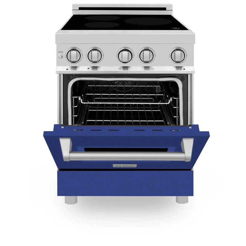 ZLINE 24" Induction Range with a 3 Element Stove and Electric Oven in Stainless Steel RAIND-BM-24 by Farmhouse Kitchen and Bath