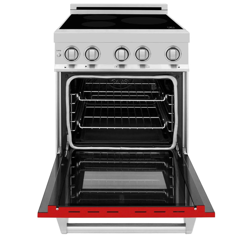 ZLINE 24" Induction Range with a 3 Element Stove and Electric Oven in Stainless Steel RAIND-RG-24 by Farmhouse Kitchen and Bath