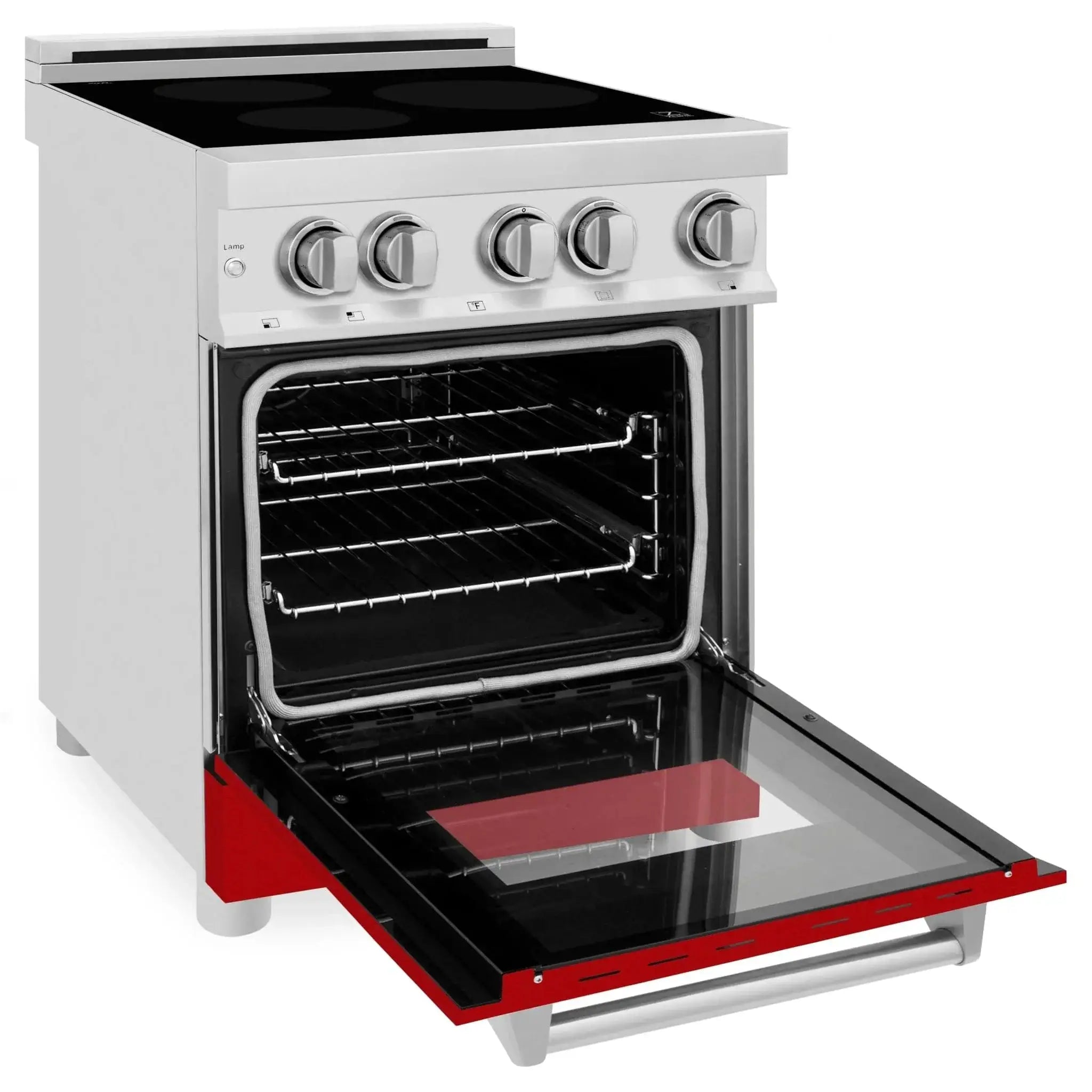 ZLINE 24" Induction Range with a 3 Element Stove and Electric Oven in Stainless Steel RAIND-RM-24 by Farmhouse Kitchen and Bath