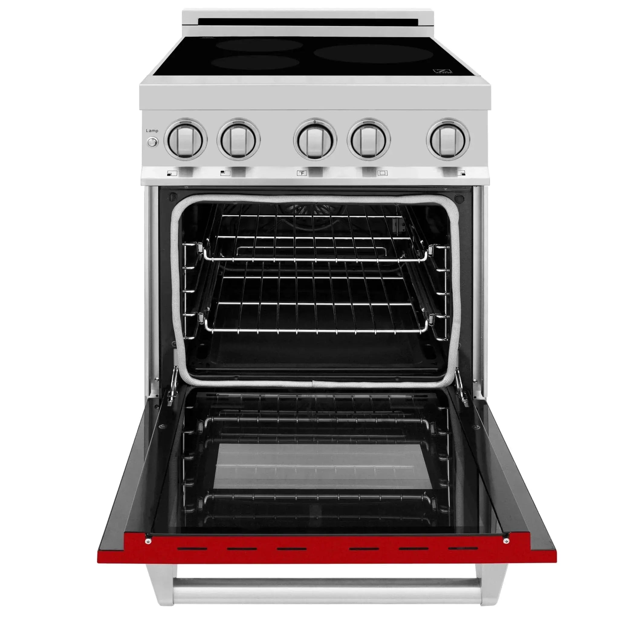 ZLINE 24" Induction Range with a 3 Element Stove and Electric Oven in Stainless Steel RAIND-RM-24 by Farmhouse Kitchen and Bath
