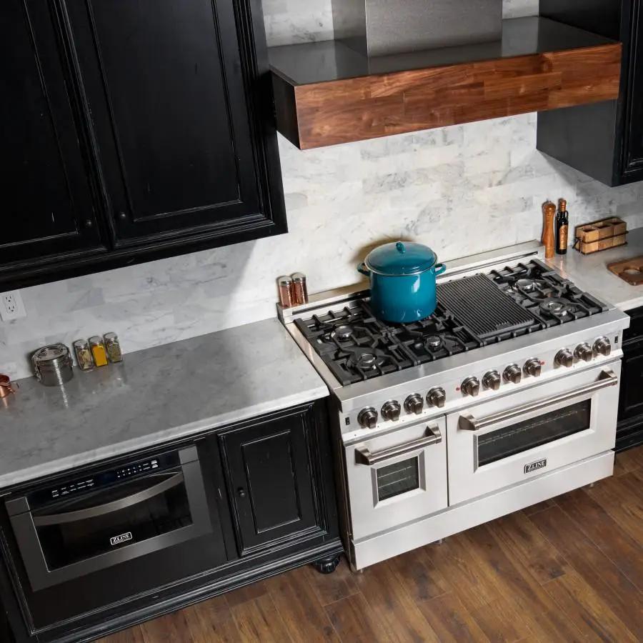 ZLINE 24" Microwave Drawer, Black Stainless Steel, MWD-1-BS by Farmhouse Kitchen and Bath