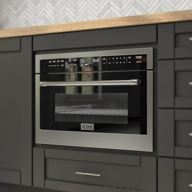 ZLINE 24" Microwave Wall Oven, Stainless Steel, MWO-24 by Farmhouse Kitchen and Bath
