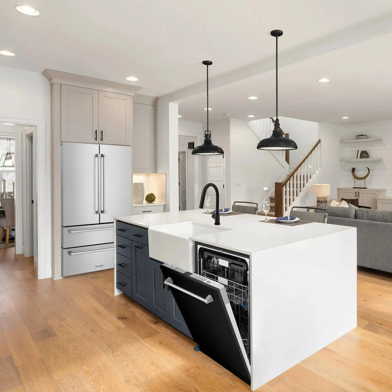 ZLINE 24" Monument, 3rd Rack, Dishwasher, Black Door, DWMT-BLM-24 by Farmhouse Kitchen and Bath
