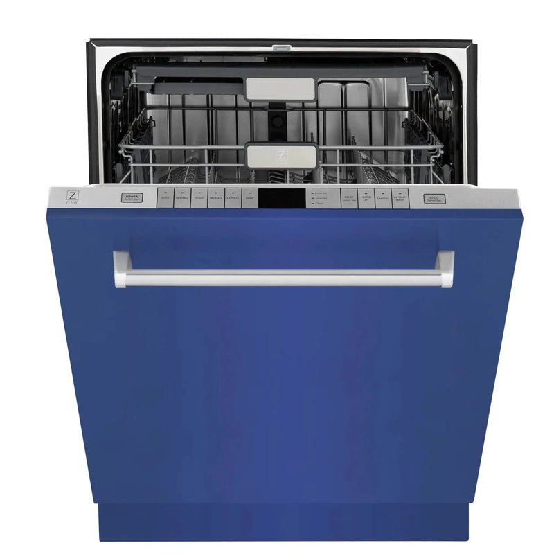 ZLINE 24" Monument, 3rd Rack Dishwasher, Blue Door, DWMT-BM-24 by Farmhouse Kitchen and Bath