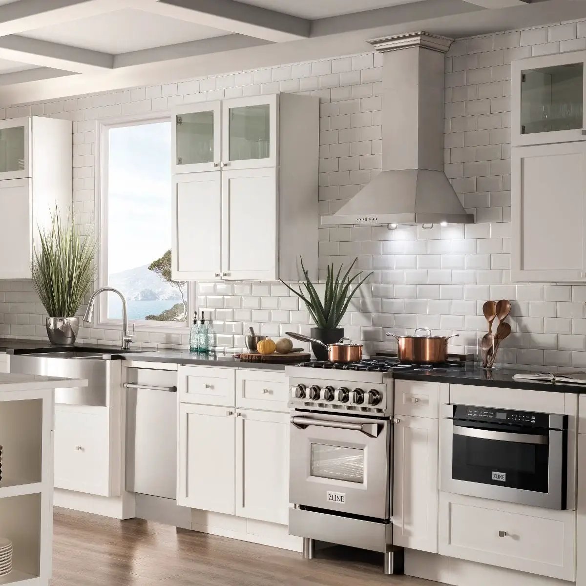 ZLINE 24" Professional Dual Fuel Range In Stainless Steel, RA24 by Farmhouse Kitchen and Bath