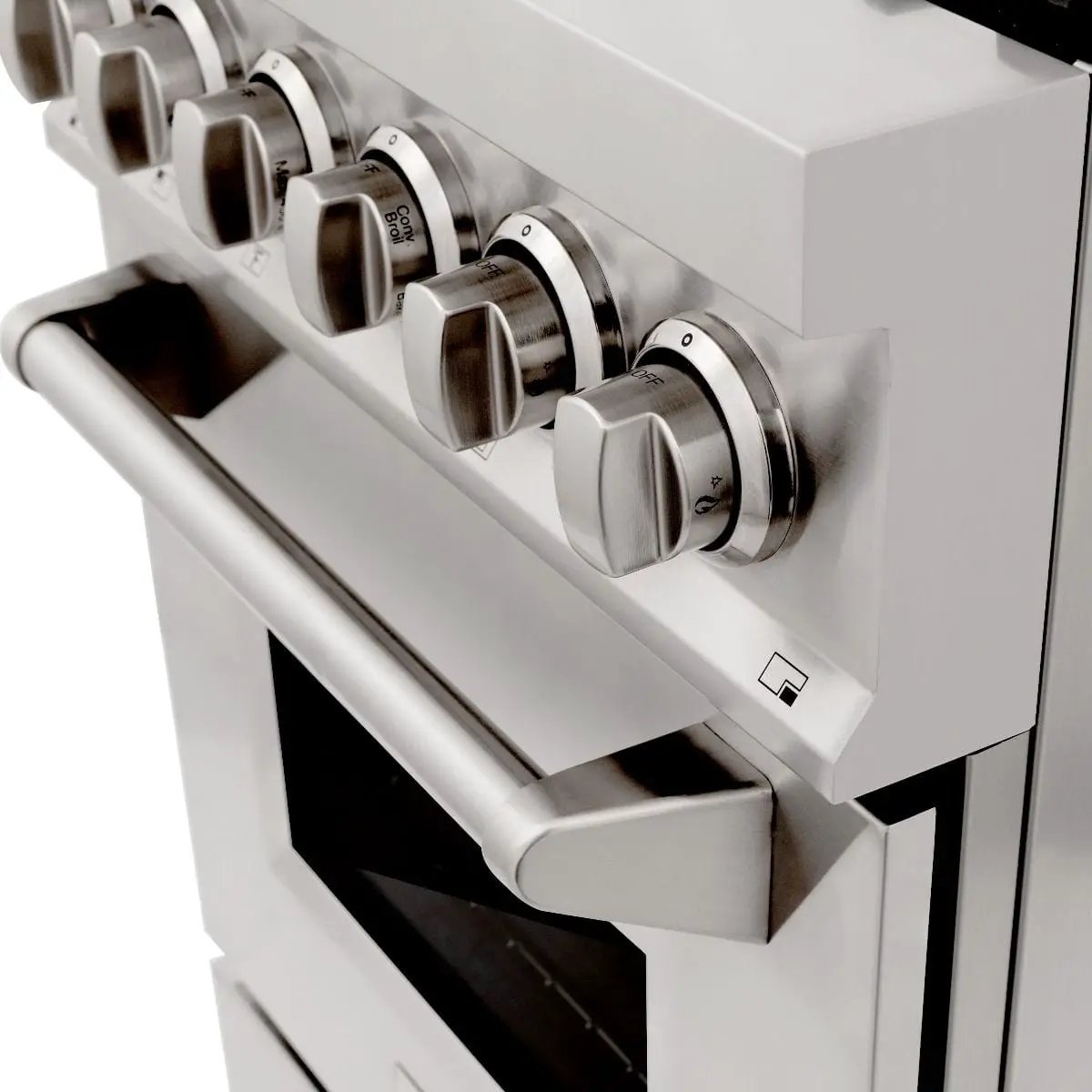 ZLINE 24" Professional Dual Fuel Range In Stainless Steel, RA24 by Farmhouse Kitchen and Bath