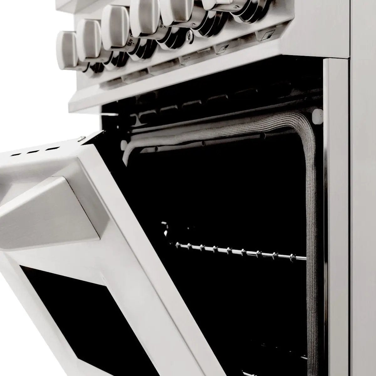 ZLINE 24" Professional Dual Fuel Range In Stainless Steel, RA24 by Farmhouse Kitchen and Bath