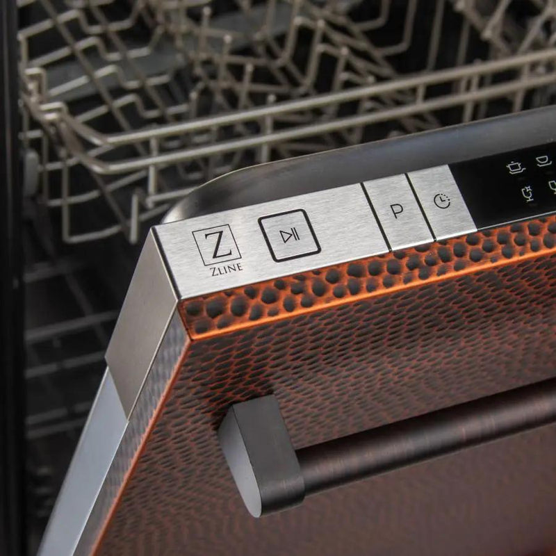 ZLINE 24" Top Control Dishwasher, Stainless Steel Tub, DW-HH-H-24 by Farmhouse Kitchen and Bath