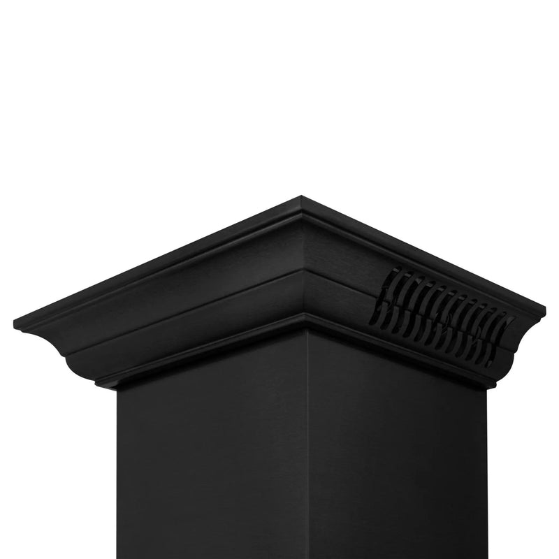 ZLINE 24" Wall Black Stainless Range Hood, Crown Sound, BSKBNCRN-BT-24 by Farmhouse Kitchen and Bath