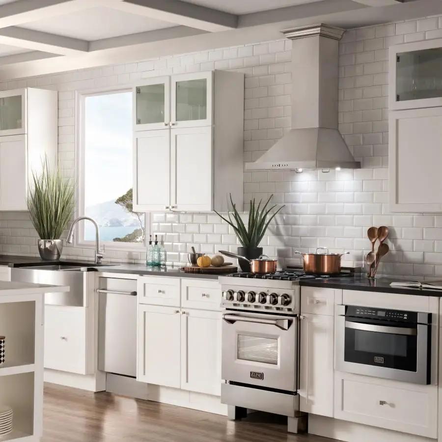 ZLINE 24" Wall Mount Range Hood, Stainless Steel, KBCRN-24 by Farmhouse Kitchen and Bath