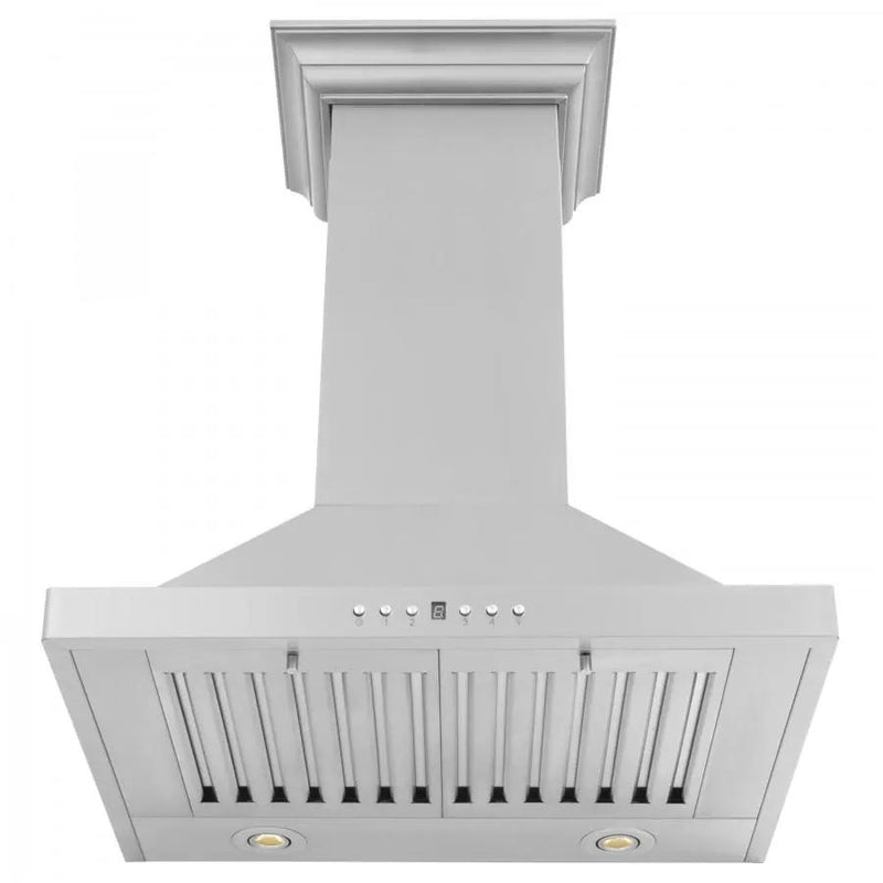 ZLINE 24" Wall Mount Range Hood, Stainless Steel, KBCRN-24 by Farmhouse Kitchen and Bath