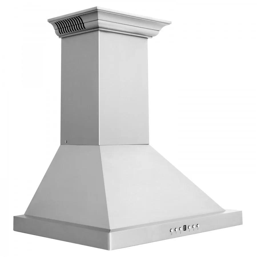 ZLINE 24" Wall Range Hood, Built-in CrownSound® Bluetooth Speakers, KBCRN-BT-24 by Farmhouse Kitchen and Bath