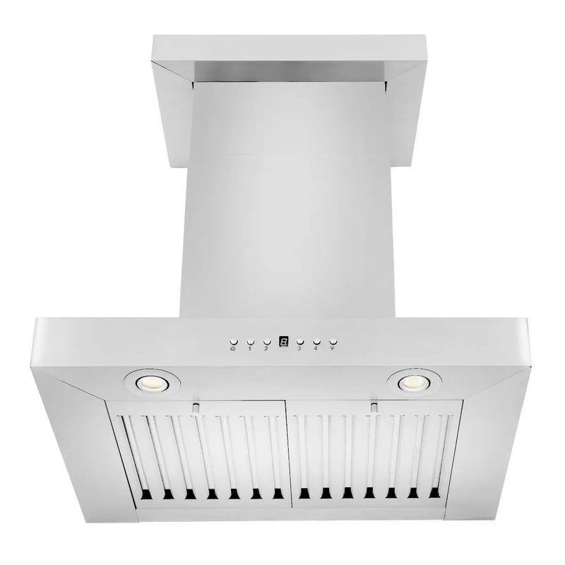 ZLINE 24" Wall Range Hood, Stainless Steel, Crown Molding, KECRN-24 by Farmhouse Kitchen and Bath