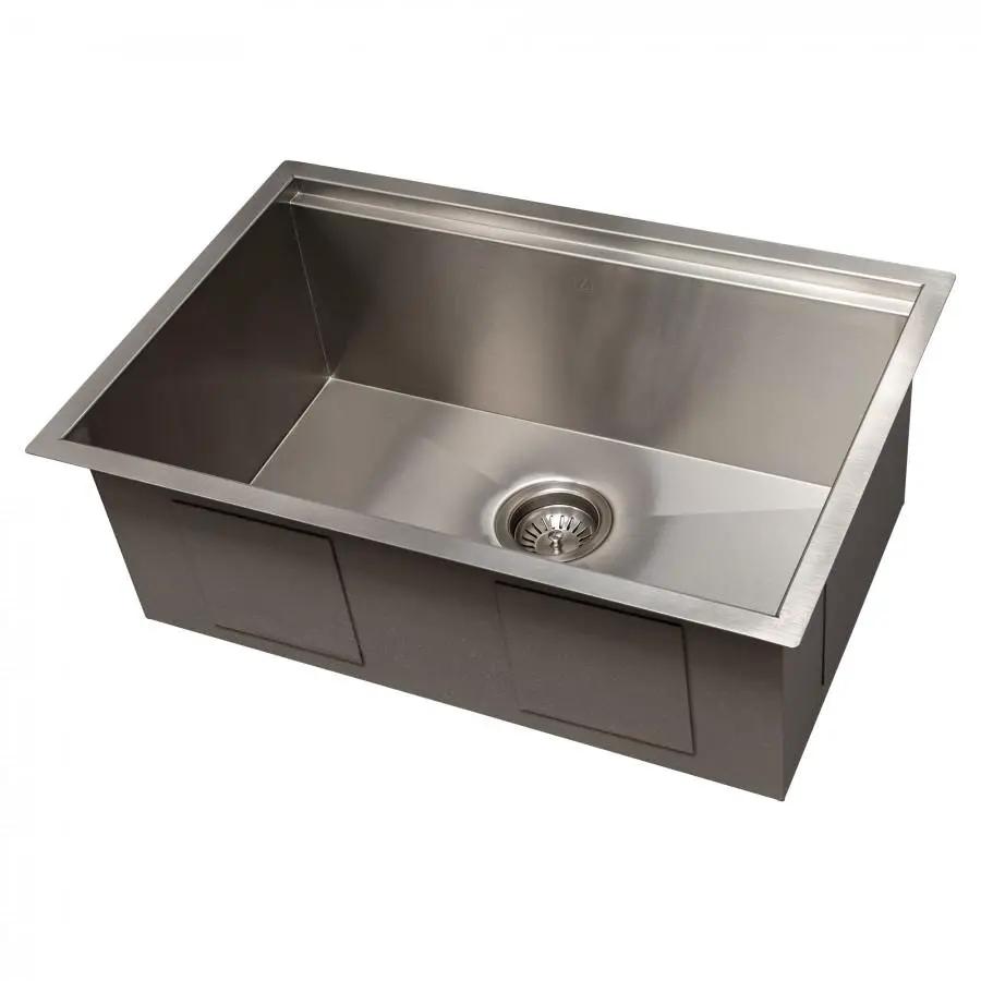 ZLINE 27" Undermount Single Bowl Ledge Sink DuraSnow, SLS-27S by Farmhouse Kitchen and Bath