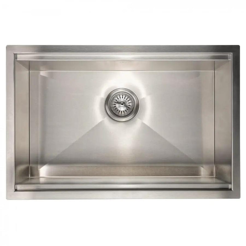 ZLINE 27" Undermount Single Bowl Ledge Sink Stainless Steel, SLS-27 by Farmhouse Kitchen and Bath