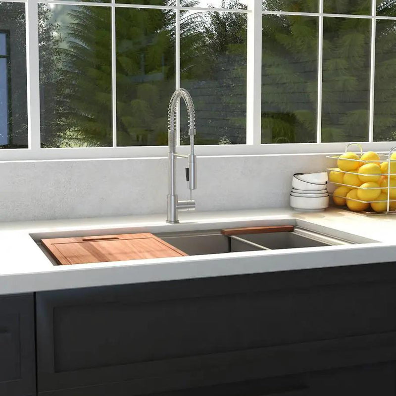 ZLINE 27" Undermount Single Bowl Ledge Sink Stainless Steel, SLS-27 by Farmhouse Kitchen and Bath