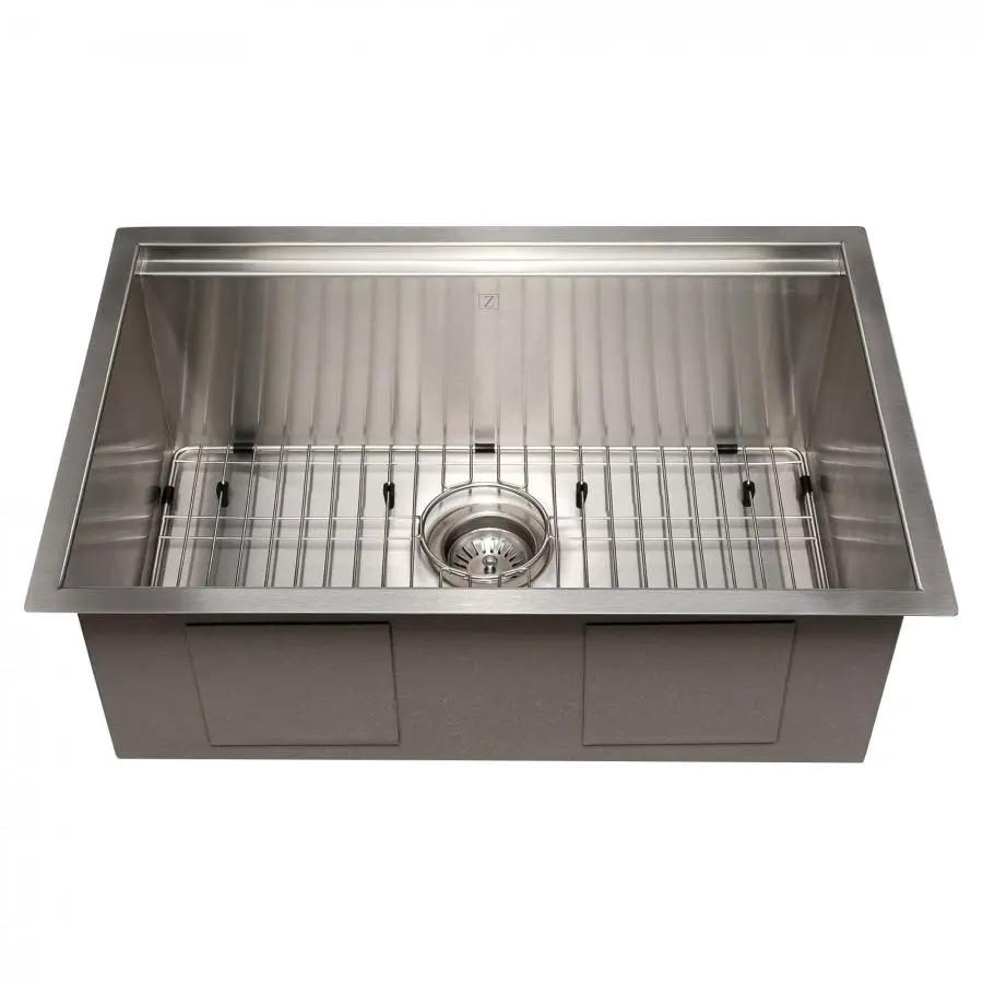 ZLINE 27" Undermount Single Bowl Ledge Sink Stainless Steel, SLS-27 by Farmhouse Kitchen and Bath