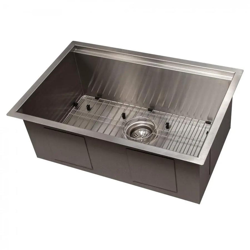 ZLINE 27" Undermount Single Bowl Ledge Sink Stainless Steel, SLS-27 by Farmhouse Kitchen and Bath