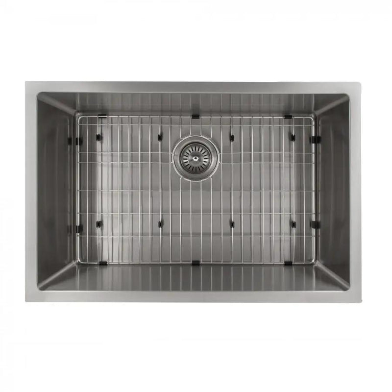 ZLINE 27" Undermount Single Bowl Sink in Stainless Steel, SRS-27 by Farmhouse Kitchen and Bath