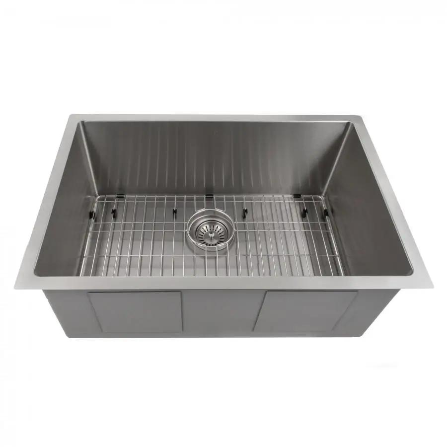 ZLINE 27" Undermount Single Bowl Sink in Stainless Steel, SRS-27 by Farmhouse Kitchen and Bath