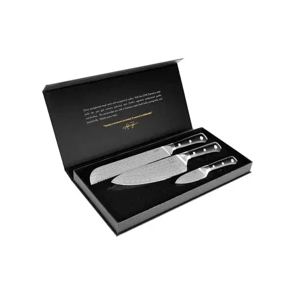 ZLINE 3-Piece Professional Damascus Steel Kitchen Knife Set KSETT-JD-3 by Farmhouse Kitchen and Bath