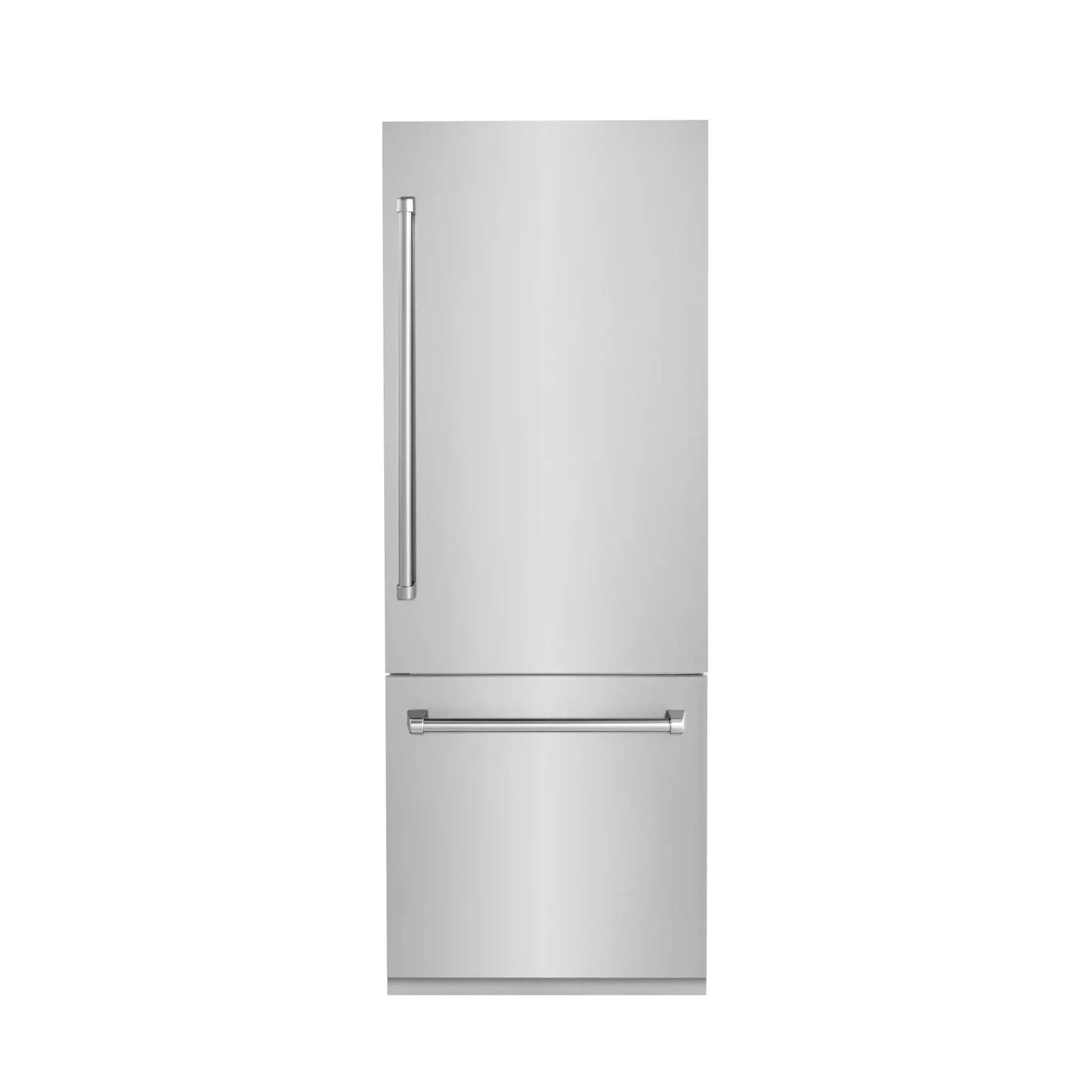 ZLINE 30" 16.1 cu. ft. Built-In 2-Door Bottom Freezer Refrigerator with Internal Water and Ice Dispenser in Stainless Steel RBIV-304-30 by Farmhouse Kitchen and Bath