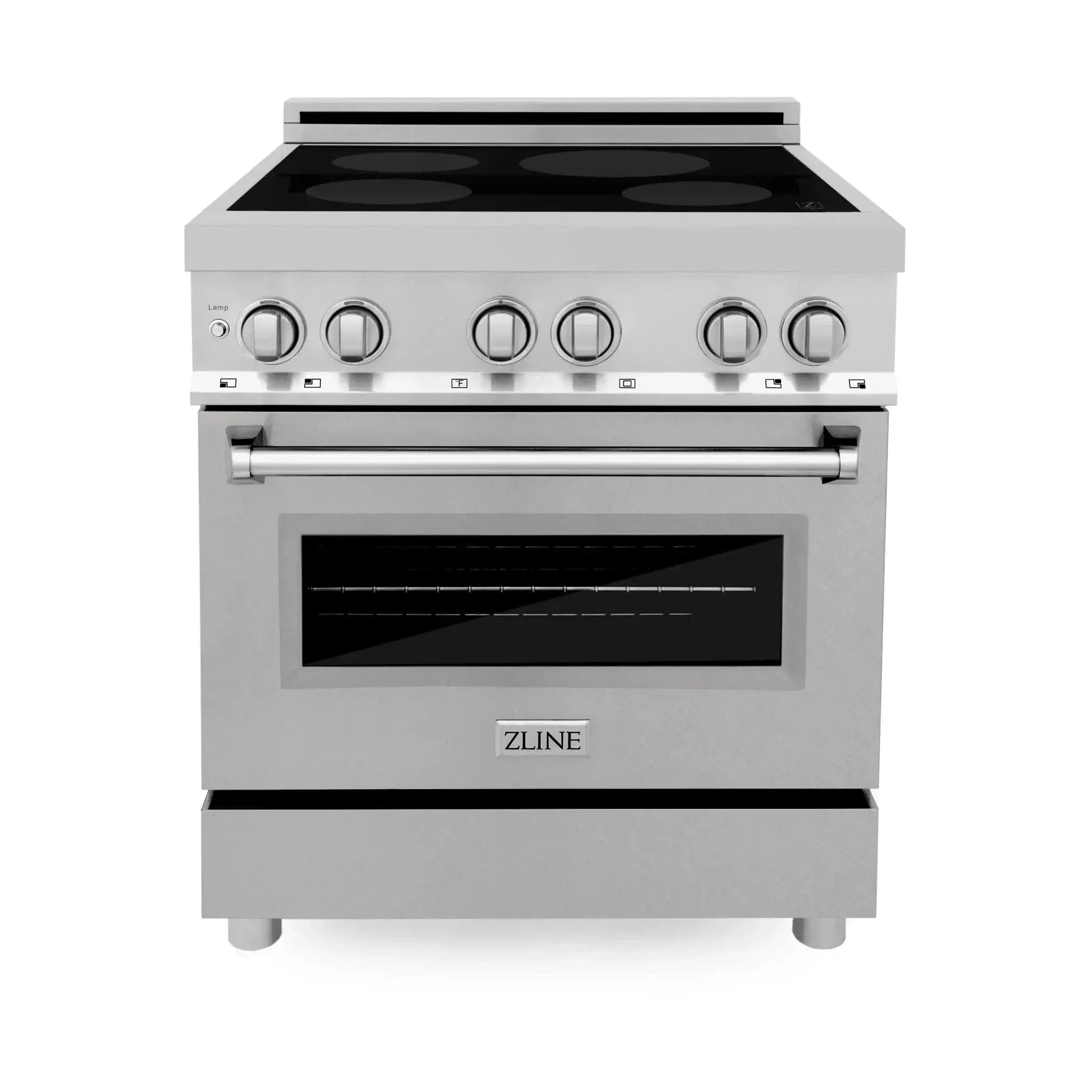 ZLINE 30" 4.0 cu. ft. Induction Range with a 4 Element Stove and Electric Oven in Stainless Steel RAIND-SN-30 by Farmhouse Kitchen and Bath