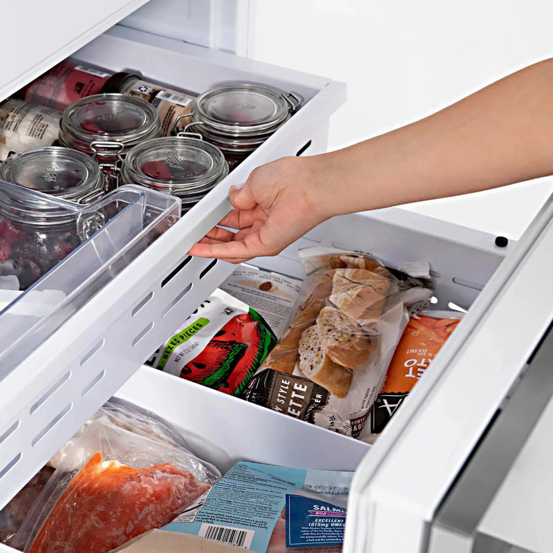 ZLINE 30" Autograph 16.1 cu. ft. 2-Door Bottom Freezer Fridge Water/Ice Dispenser Stainless Steel Matte Black Accents RBIVZ-304-30-MB by Farmhouse Kitchen and Bath