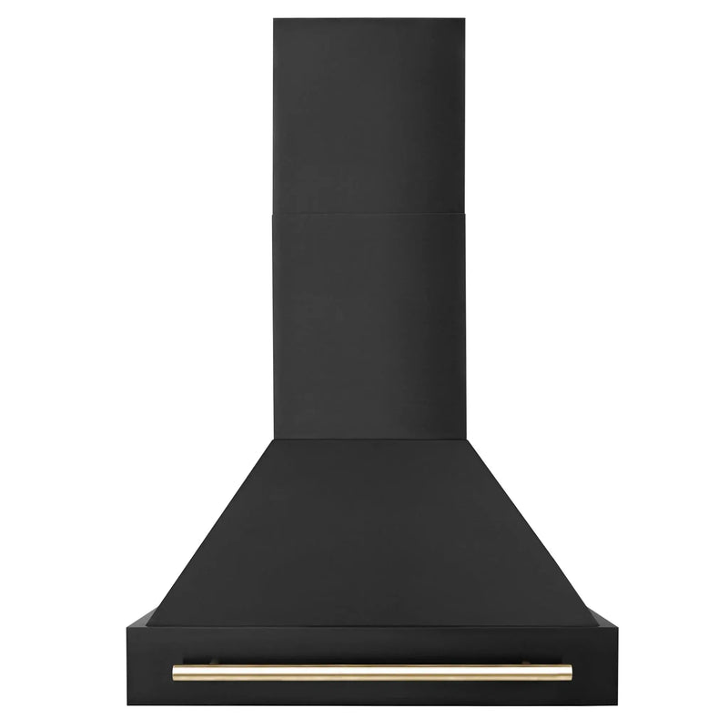 ZLINE 30" Autograph Black Stainless Wall Range Hood, BS655Z-30-G by Farmhouse Kitchen and Bath
