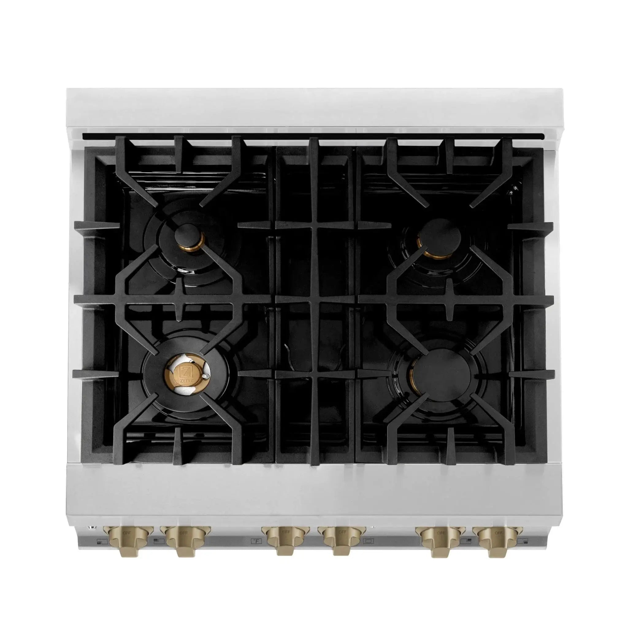 ZLINE 30" Autograph Dual Fuel Range, Stainless Steel, RAZ-30-CB by Farmhouse Kitchen and Bath