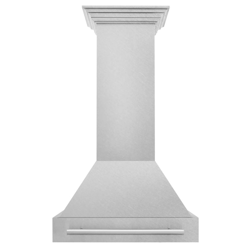 ZLINE 30" Autograph DuraSnow Stainless Steel Wall Range Hood 8654SNX-30 by Farmhouse Kitchen and Bath