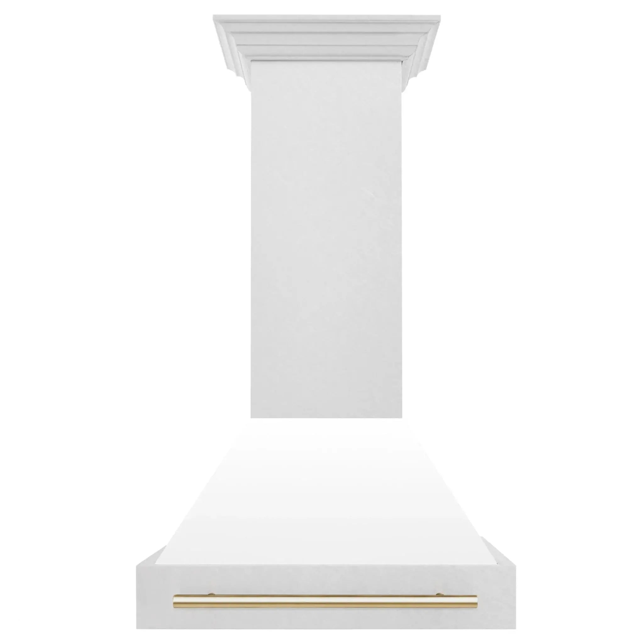 ZLINE 30" Autograph DuraSnow White Range Hood 8654SNZ-WM30-G by Farmhouse Kitchen and Bath