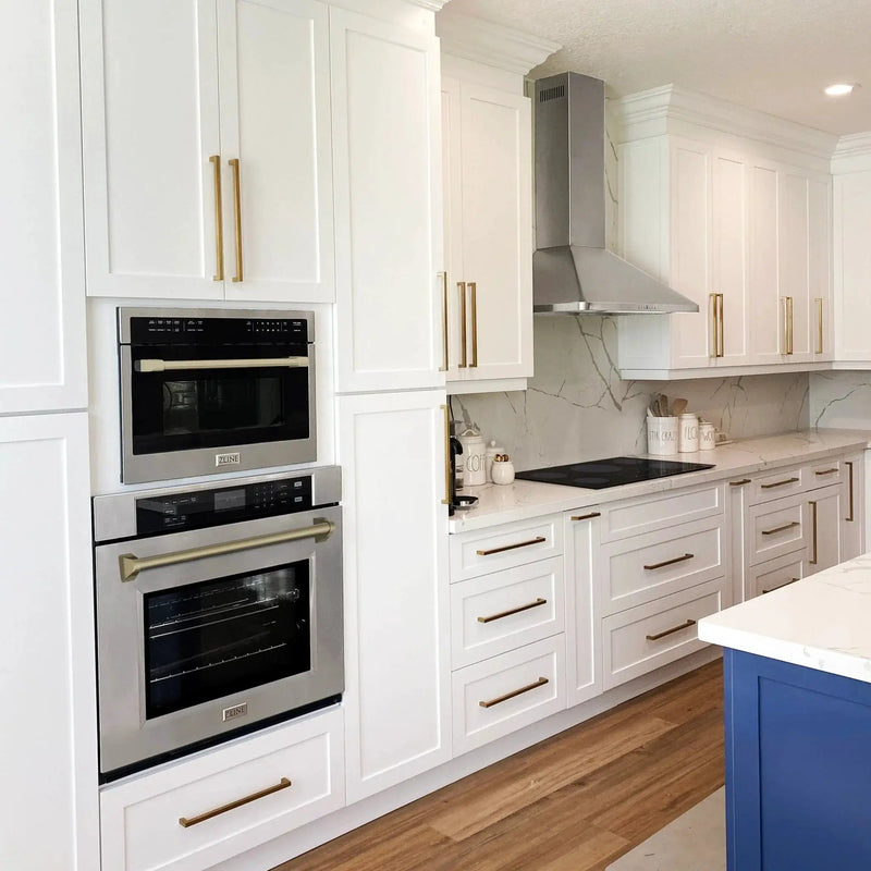 ZLINE 30" Autograph Edition Single Wall Oven with Self Clean and True Convection in Stainless Steel AWSZ-30-CB by Farmhouse Kitchen and Bath