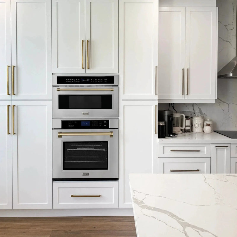 ZLINE 30" Autograph Edition Single Wall Oven with Self Clean and True Convection in Stainless Steel AWSZ-30-CB by Farmhouse Kitchen and Bath