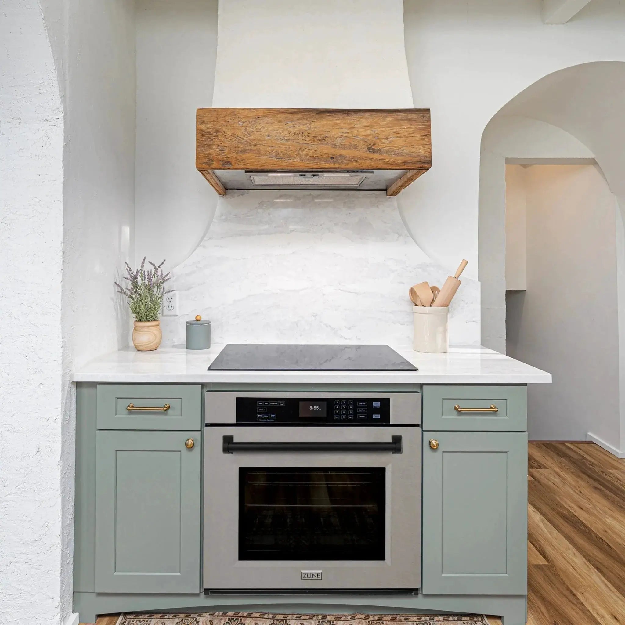 ZLINE 30" Autograph Edition Single Wall Oven with Self Clean and True Convection in Stainless Steel AWSZ-30-MB by Farmhouse Kitchen and Bath