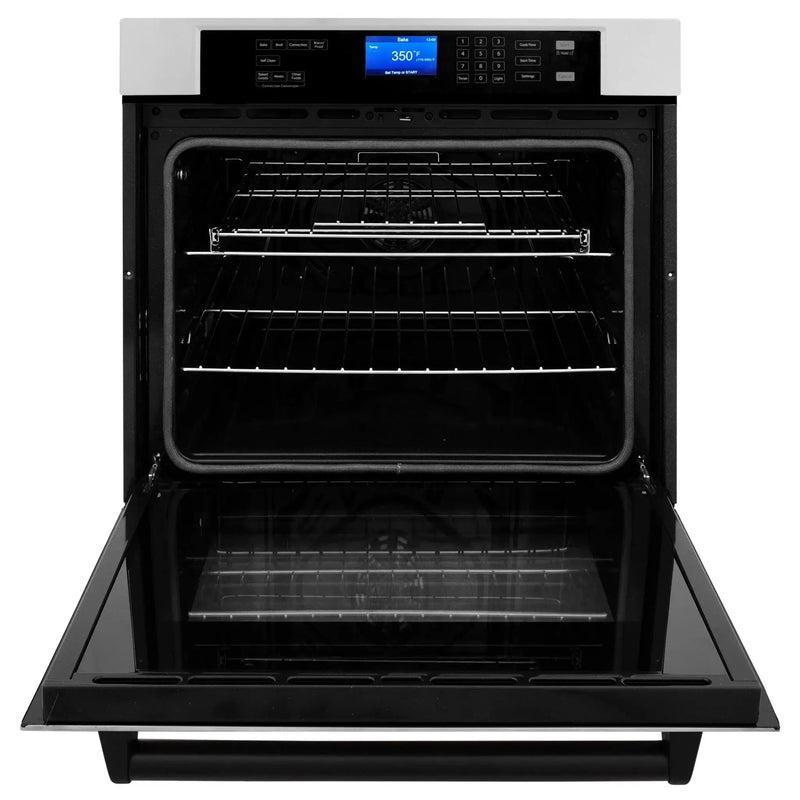 ZLINE 30" Autograph Edition Single Wall Oven with Self Clean and True Convection in Stainless Steel AWSZ-30-MB by Farmhouse Kitchen and Bath
