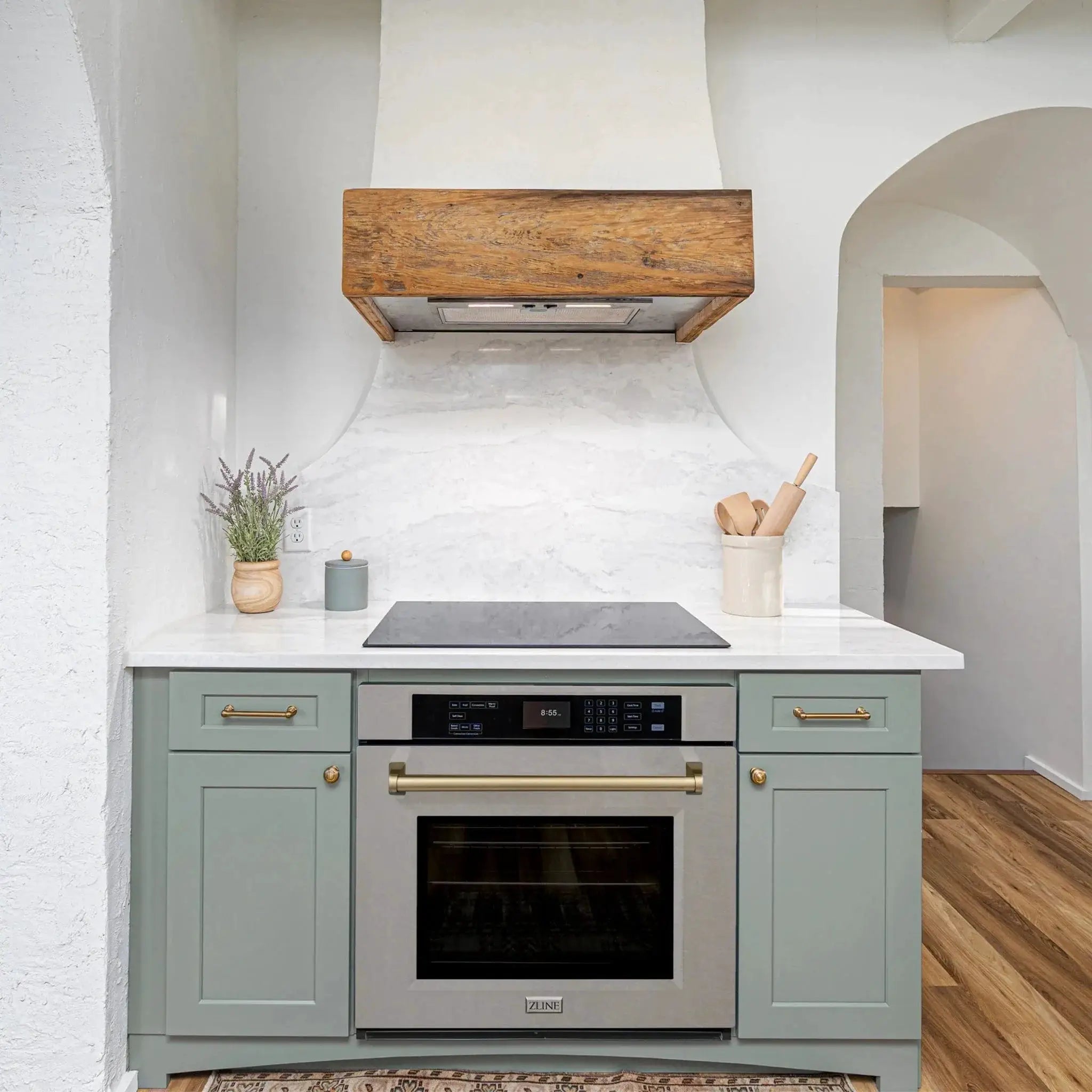 ZLINE 30" Autograph Edition Single Wall Oven with Self Clean and True Convection Stainless Steel AWSSZ-30-CB by Farmhouse Kitchen and Bath