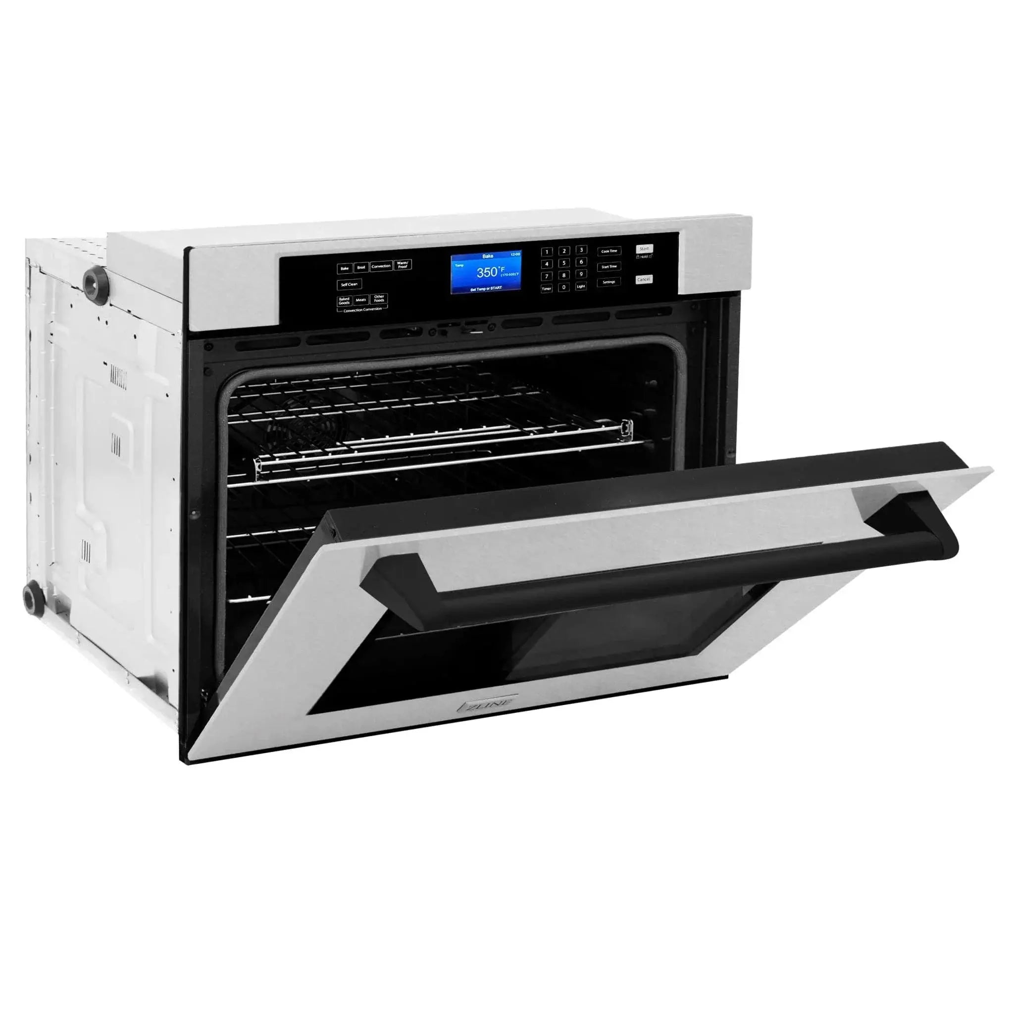 ZLINE 30" Autograph Edition Single Wall Oven with Self Clean and True Convection Stainless Steel AWSSZ-30-MB by Farmhouse Kitchen and Bath